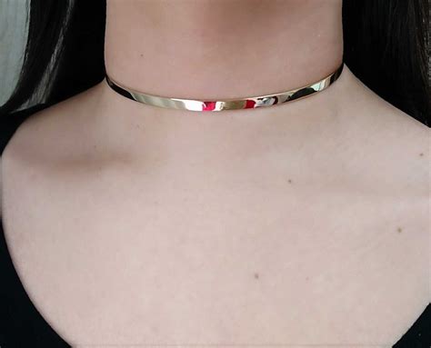 Colar Feminino Choker Dourada Aro Semi J Ia Banhado Ouro R Em