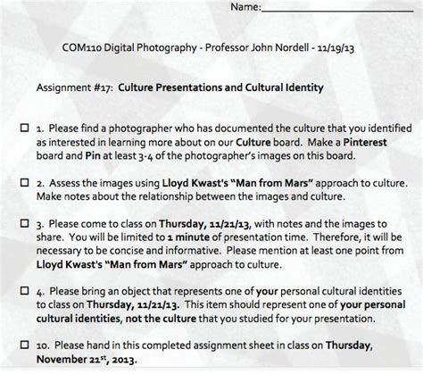 Assignment 17 Culture Presentations And Cultural Identity Cultural Identity Presentation