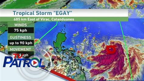 Egay Posibleng Lumakas Pa At Maging Super Typhoon TV Patrol YouTube