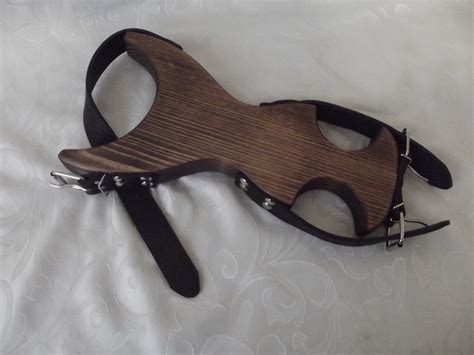 Mature BDSM Restraint Fastening The Neck And Wrists Leather Etsy