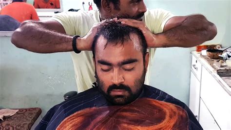 Best Head Massage With Neck Cracking Intense Indian Barber Asmr