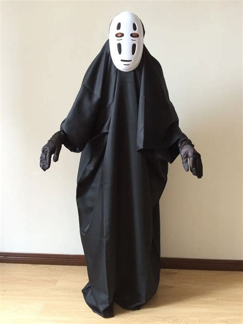 Ghibli Kaonashi Studio Halloween Spirited Away Cosplay No Face Costume Faceless-in Party DIY ...