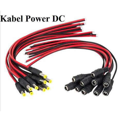 Jual Kabel Power Dc Jack Male Female Konektor Power Supply Adaptor