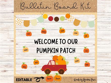 Fall Bulletin Board Kit Fall Classroom Decor Printable - Etsy