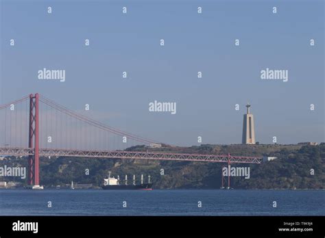 The 25 April Bridge Ponte 25 De Abril The Famous Steel Suspension