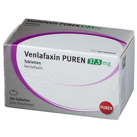 Venlafaxin PUREN 37 5 Mg 100 St Mit Dem E Rezept Kaufen Shop Apotheke