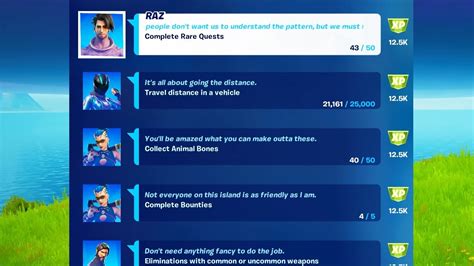 How To Complete All 71 Secret Rare Quests In Fortnite Chapter 2 Season