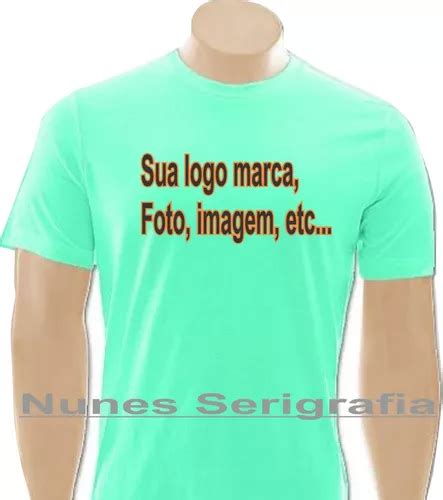 Camisas Personalizada Sua Logo Malha Pp R Em Cama Ari