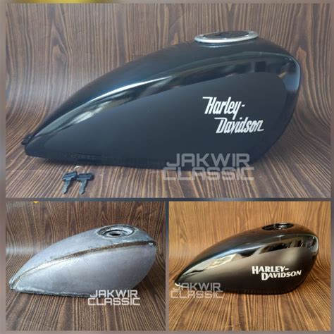 Jual Tangki Cat Sportster Harley Chopper Japstyle Bobber Custom Black