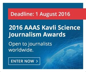 2016 AAAS Kavli Science Journalism Awards EUSJA