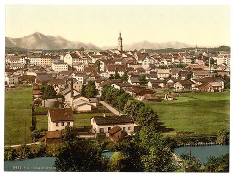 Traunstein, general view, Upper Bavaria, Germany - Look and Learn ...