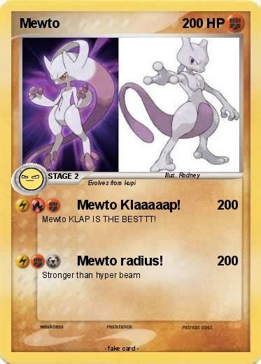 Pokémon Mewto 181 181 - Mewto Klaaaaap! - My Pokemon Card