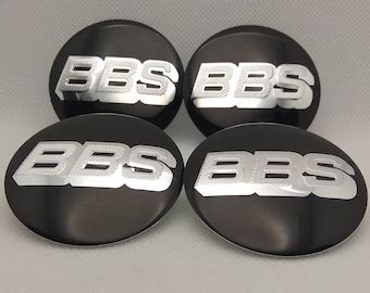 4pcs X 56mm 2 20inch BBS Wheel Centre Caps Stickers BLACK Etsy