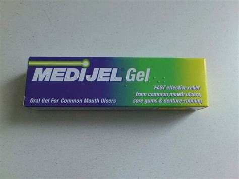 Medijel Gel Effective Relief Common Mouth Ulcers Sore Gums Denture Rubbing 45g For Sale Online