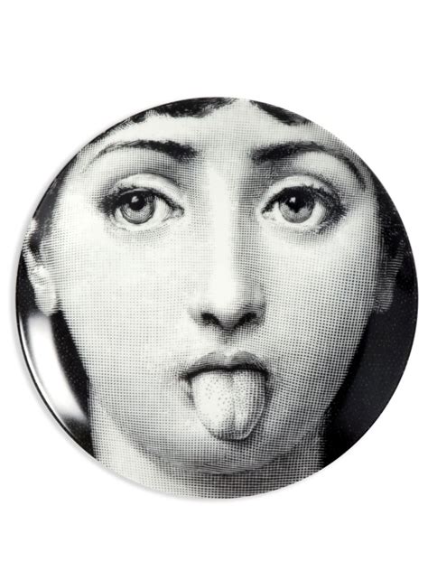 Fornasetti Tema E Variazioni N82 Wall Plate 26cm Black Farfetch