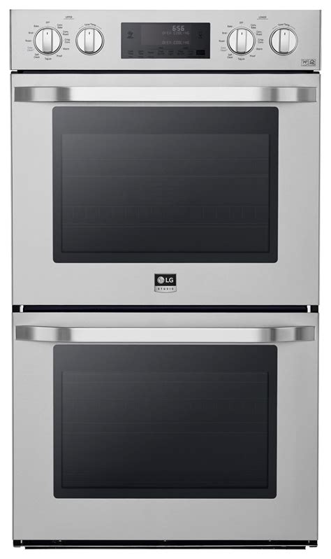 Lg Studio Built In Double Electric Convection Wall Oven Silver