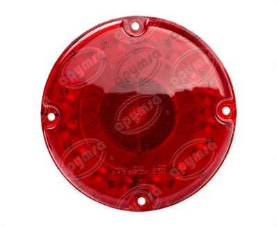 CALAVERA AUTOMOTRIZ MICA ROJA 12V 16 LEDS 7 SELLADA CALAFIA CON