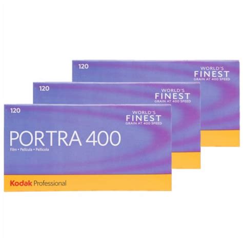 3x Kodak Professional Portra 400 Color Negative Film 120 Roll Film 5