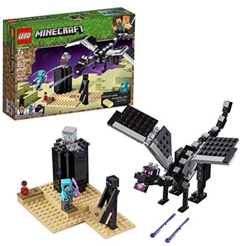 LEGO-Minecraft-The-End-Battle-21151-Ender-Dragon-Building-Kit-includes ...