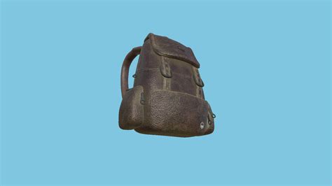 Backpack 10 - Rust Leather 3D Model by gsommer