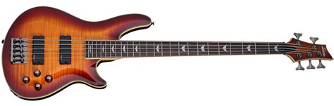 Schecter Diamond Series Omen Extreme 5 Vintage Sunburst 5 String Electric Bass Guitar