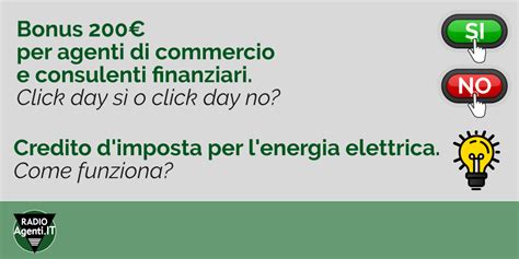 Bonus Per Agenti Di Commercio E Consulenti Finanziari Click Day