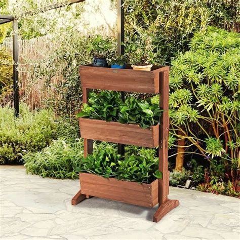 3 Tier Raised Garden Bed Vertical Freestanding Elevated Planter 65 95