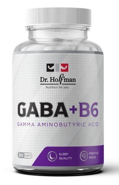 Гамма-аминомасляная кислота Dr.Hoffman GABA + B6, 90 капсул - купить с ...