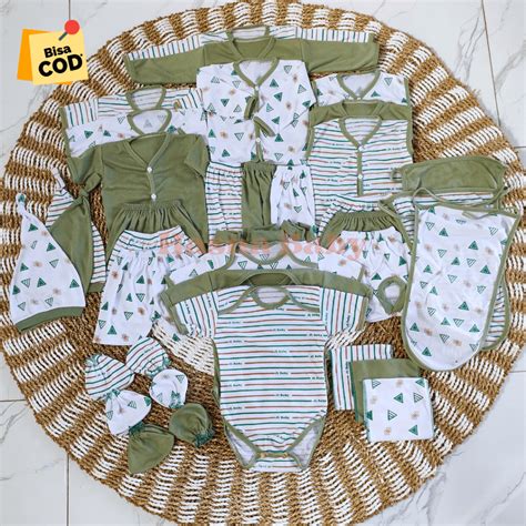 Jual 36 Pcs Paket Lahiran Lengkap Baju Bayi Celana Bayi Baru Lahir SNI