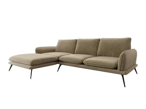 Canap D Angle Lincoln A Brun Clair Fonction De Couchage Conforama