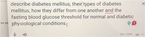 Solved Describe Diabetes Mellitus Their Types Of Diabetes Chegg