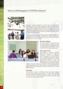 IIMB PGPPM Placement Brochure