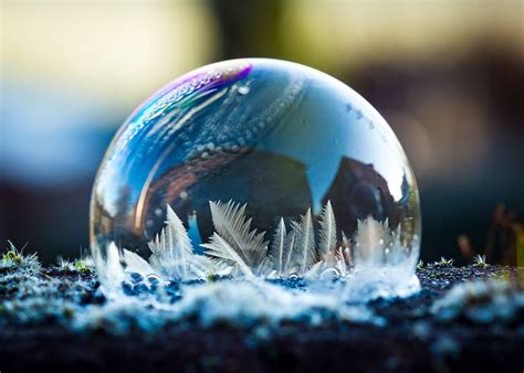 freezing bubbles on Behance