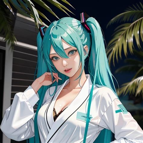 Nude Ai Image For Hatsune Miku Ahegao Bathrobe Porn Pics Nude Ai