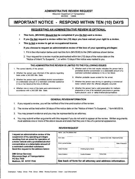 Wisconsin Dept Of Transportation Forms Transport Informations Lane