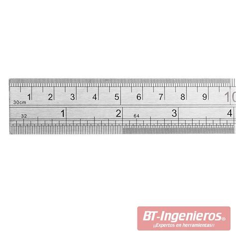 Regla De Acero Inoxidable Mm Bt Ingenieros