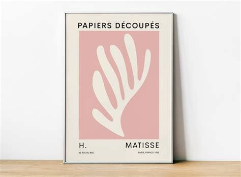 Matisse Print Papiers Decoupes France Matisse Pink Cutout Henri