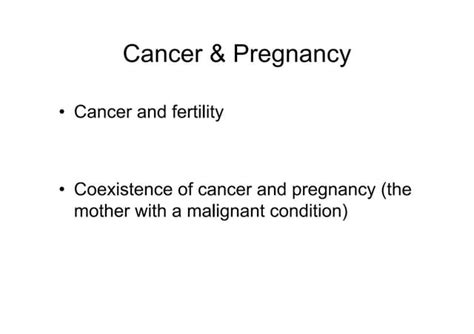 Breast Cancer And Pregnancy 1 Ppt