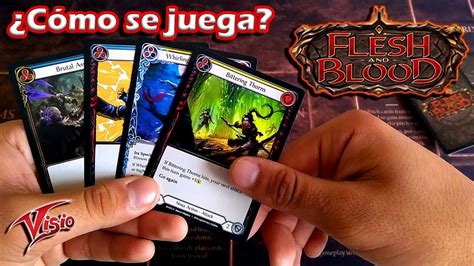 ¿cómo Se Juega Flesh And Blood Tcg Tutorial Youtube