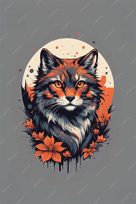 Premium Ai Image Cat In Orange Colorcat In Orange Colorcolorful Cat