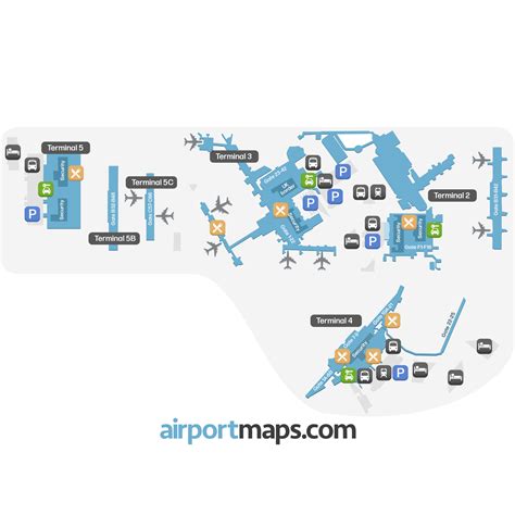 London Heathrow Airport Map Terminals And Gates Terminal Map Of London ...