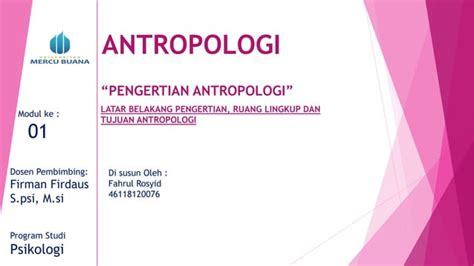 Ppt Pengertian Antropologi Pdf Ppt