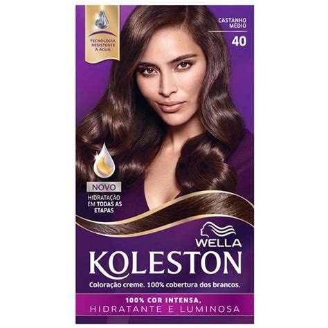 Tintura Wella Koleston Kit Creme Castanho M Dio