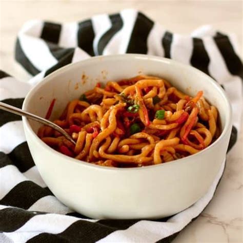 Spicy Udon Noodles - Table Nutrition