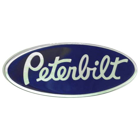 Peterbilt Style Bluechrome Emblem Sized Decal — Empire Chrome