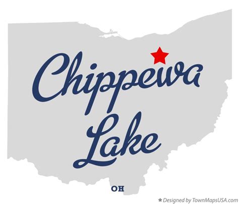 Map Of Chippewa Lake Oh Ohio