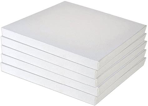 Set Of 5 Pre Stretched Canvas Artists Blank Canvas Stretched Canvas