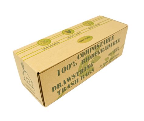 Extra Strong Premium 30 L X 30 Bin Liners With Drawstring Compostable