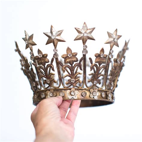 Crown Cake Topper Santos Crown Gold Crown Star Crown