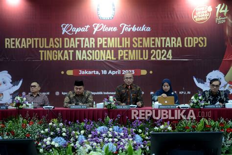 Rapat Pleno KPU DPS Capai 205 853 518 Pemilih Republika Online